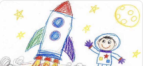 Crayon style example