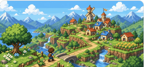 Pixel Art style example